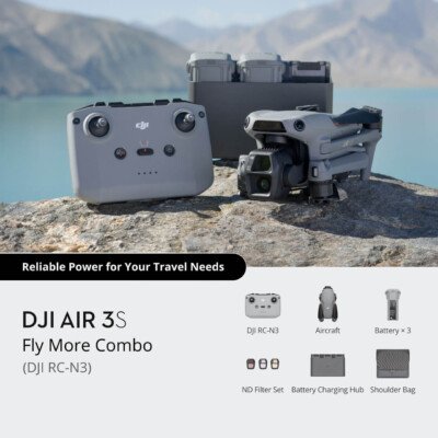 DJI Air 3S Fly More Combo (DJI RC-N3) Dronas